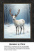 Animal Cross Stitch Patterns | Reindeer in White