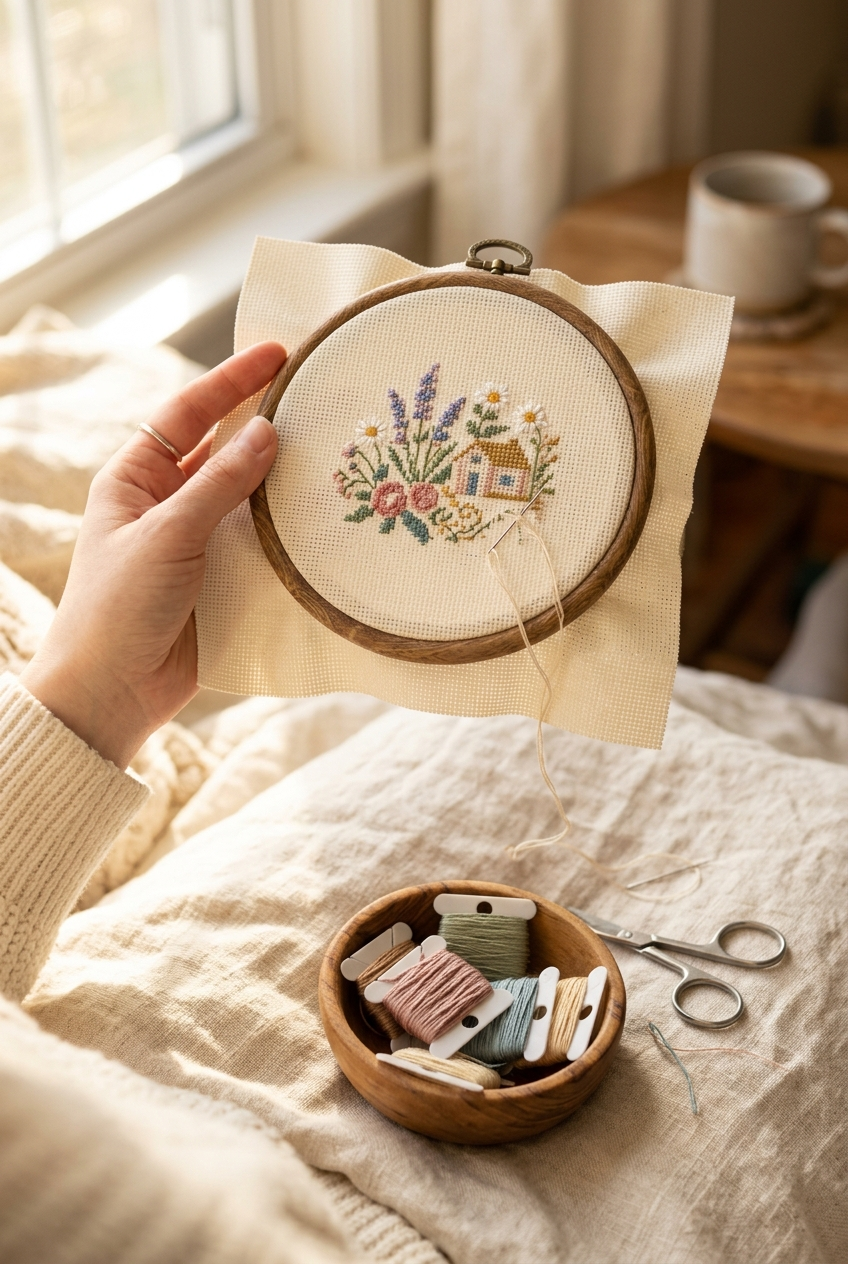 Cross Stitch Hoop vs. Q-Snap vs. Scroll Frame — Which Should You Use? Cross Stitch Hoop vs. Q-Snap vs. Scroll Frame — Which Should You Use? technique detail