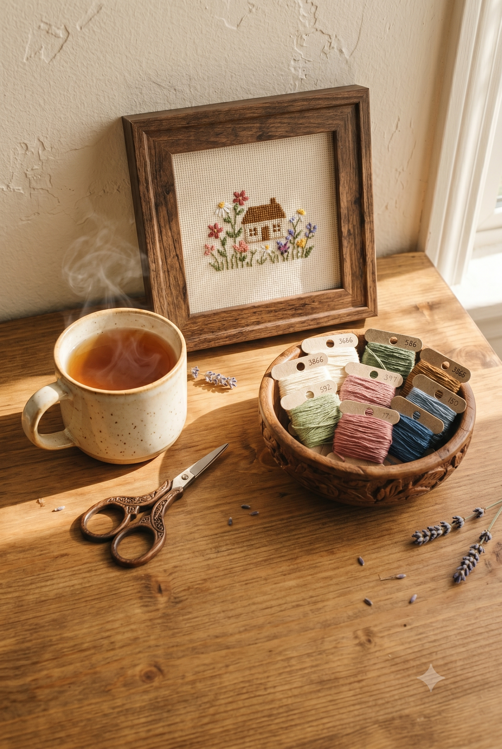 Cross Stitch Thread Guide: Everything You Need to Know About Embroidery Floss finished piece