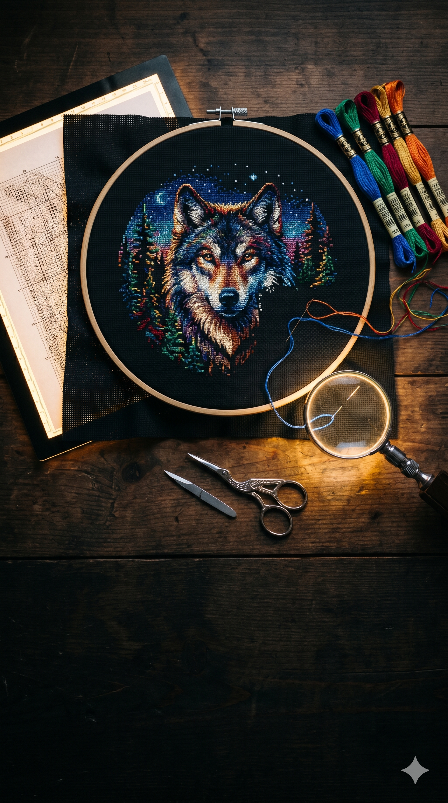 Cross stitch on dark Aida cloth tips &mdash; stitching on black and navy fabric | Sunrays Creations