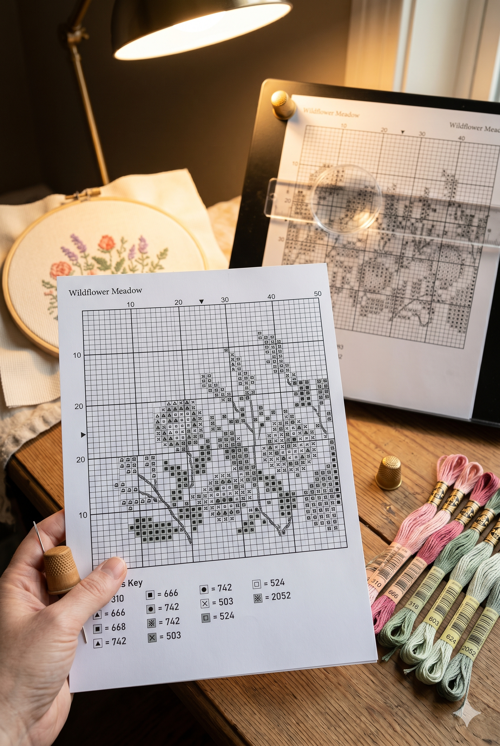 How to Read a Cross Stitch Pattern: A Complete Guide for New Stitchers finished piece