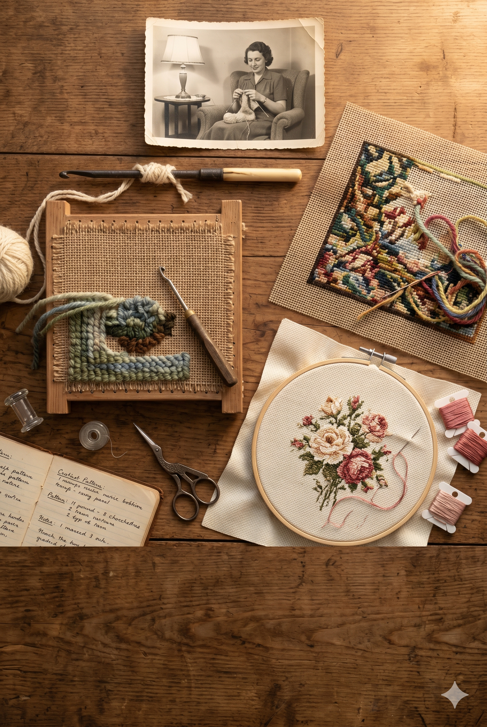 Cross stitch origin story &mdash; from knitting and crochet to needlepoint and cross stitch | Sunrays Creations