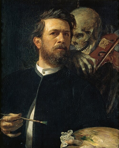 Arnold B&ouml;cklin (1827&ndash;1901) was a Swiss Symbolist painter born in Basel, celebrated for his haunting mythological landscapes, five versions of The Isle of the Dead, and his iconic Self-Portrait with Death Playing the Fiddle. A foundational influence on Surrealism and the Metaphysical art movement, his dreamlike fantasy scenes are featured as counted cross stitch patterns and kits by Sunrays Creations.