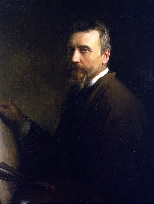 Carl Heinrich Bloch Self Portrait — Danish master of sacred religious painting and Rembrandt-inspired light, counted cross stitch patterns by Sunrays Creations. Carl Heinrich Bloch (1834–1890) was a Danish painter born in Copenhagen, celebrated worldwide for his twenty-three sacred paintings of the life of Christ at Frederiksborg Castle. Known for his Rembrandt-inspired use of light and shadow and deeply human portraiture, his iconic religious scenes are featured as counted cross stitch patterns and kits by Sunrays Creations.