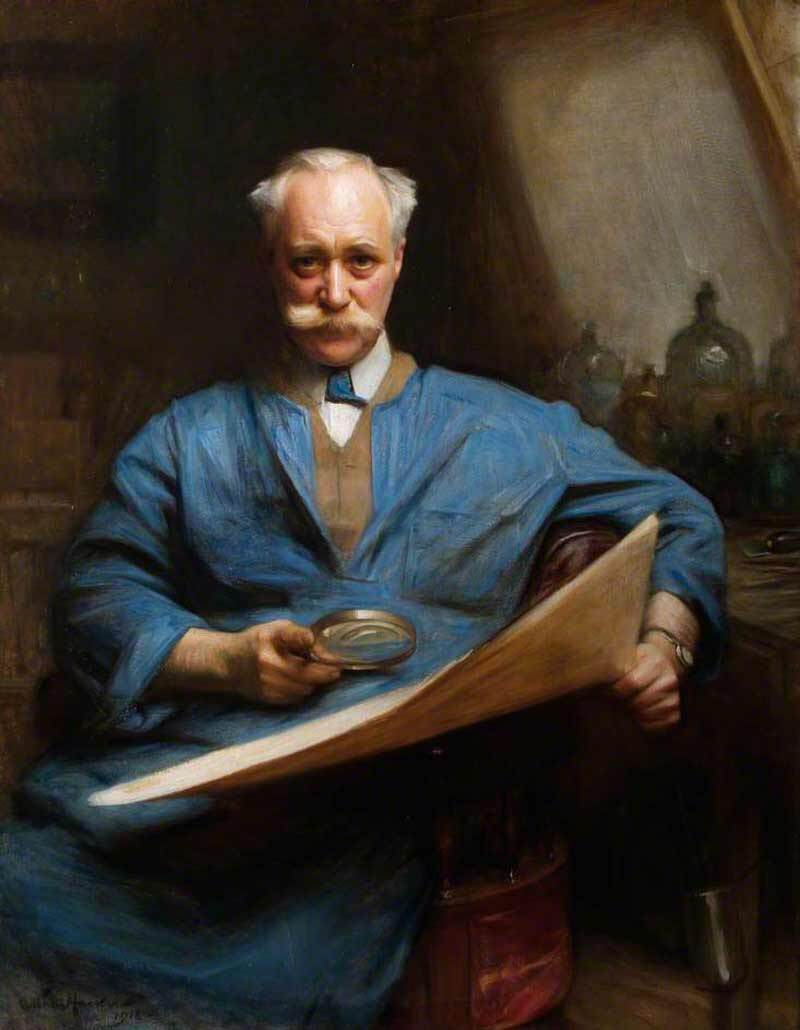 Arthur Hacker portrait art for counted cross stitch patterns and historical cross-stitch kits.