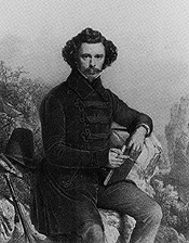 A self-portrait of Barend Cornelis Koekkoek, the Dutch Romantic master known for his epic landscapes and majestic oak trees.