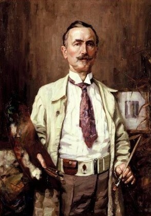 A self-portrait of German painter Alexander Koester, famously known as 