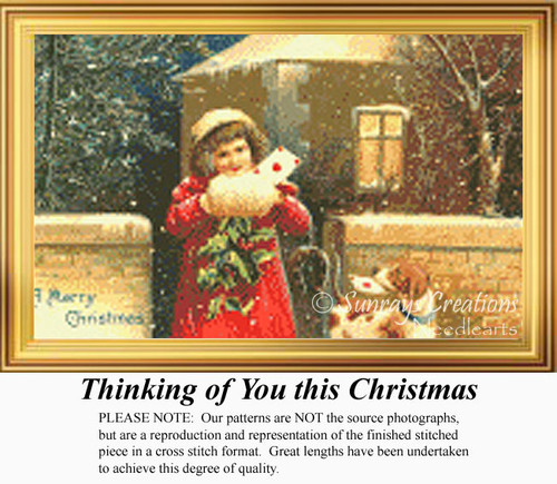 Thinking of You This Christmas, NS-103 cross stitch pattern