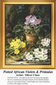 Flower Cross Stitch Pattern | Potted African Violets and Primulas