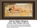 Fine Art Cross Stitch Pattern | Girl in Yellow Drapery