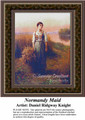 Woman in Cross Stitch Pattern | Normandy Maid