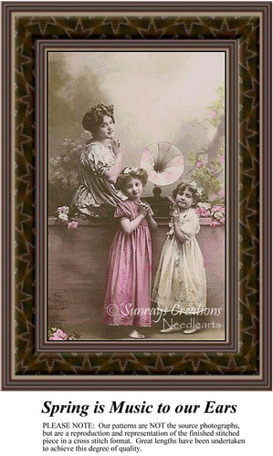 Spring is Music to Our Ears, SP-26 cross stitch pattern