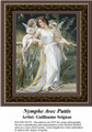 Fine Art Cross Stitch Pattern | Nymphe Avec Puttis