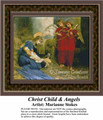 Christmas Cross Stitch Pattern | Christ Child & Angels