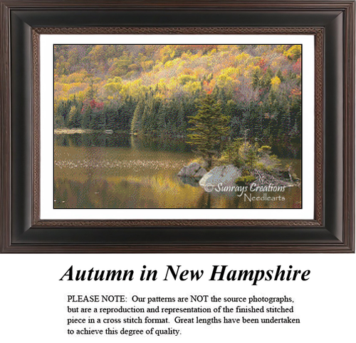 Autumn in New Hampshire, AL-02 cross stitch pattern