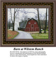Landscape Counted Cross Stitch Pattern | Barn at Wilstem Ranch,