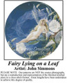 Fantasy Cross Stitch Pattern | Fairy Lying on a Leaf