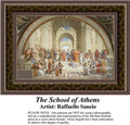 The School of Athens, Interiors Counted Cross Stitch Pattern, Fine Art Counted Cross Stitch Pattern