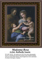 Madonna Rosa, Fine Art Counted Cross Stitch Pattern