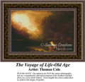 The Voyage of Life--Old Age, Fine Art Counted Cross Stitch Pattern, Alluring Landscapes Counted Cross Stitch Pattern
