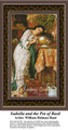 Isabella and the Pot of Basil, Fine Art Counted Cross Stitch Pattern, Women Counted Cross Stitch Pattern