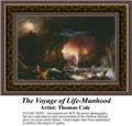 The Voyage of Life-Manhood, Fine Art Counted Cross Stitch Pattern, Alluring Landscapes Counted Cross Stitch Pattern
