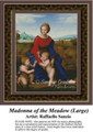 Madonna of the Meadow (Large), Fine Art Counted Cross Stitch Pattern