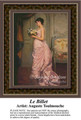 Le Billet, Fine Art Counted Cross Stitch Pattern, Women Counted Cross Stitch Pattern