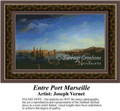 Entre Port Marseille, Fine Art Counted Cross Stitch Pattern, Alluring Landscapes Counted Cross Stitch Pattern