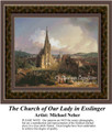 The Church of Our Lady In Esslinger, Architecture Counted Cross Stitch Pattern, Fine Art Counted Cross Stitch Pattern