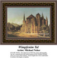 Wimpfenim Tal, Architecture Counted Cross Stitch Pattern, Fine Art Counted Cross Stitch Pattern