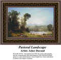 Pastoral Landscape, Fine Art Counted Cross Stitch Pattern, Alluring Landscapes Counted Cross Stitch Pattern