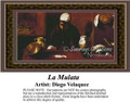 La Mulata, Fine Art Counted Cross Stitch Pattern, Women Counted Cross Stitch Pattern