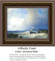 A Rocky Coast, Waterscapes Counted Cross Stitch Pattern, Fine Art Counted Cross Stitch Pattern