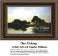 Out Fishing, Fine Art Counted Cross Stitch Pattern, Alluring Landscapes Counted Cross Stitch Pattern