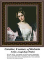 Caroline, Countess of Holstein, Fractal Counted Cross Stitch Pattern, Women Counted Cross Stitch Pattern