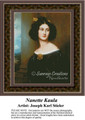 Nanette Kaula, Fine Art Counted Cross Stitch Pattern, Women Counted Cross Stitch Pattern