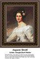 Auguste Strobl, Fine Art Counted Cross Stitch Pattern, Women Counted Cross Stitch Pattern