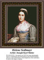 Helene Sedlmayr, Fine Arts Counted Cross Stitch Pattern, Women Counted Cross Stitch Pattern