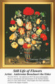 Still Life of Flowers, Still Lifes Counted Cross Stitch Pattern, Fine Art Counted Cross Stitch Pattern