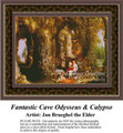 Fine Art Cross Stitch Pattern | Fantastic Cave Odysseus & Calypso 