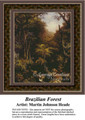 Brazilian Forest, Fine Art Counted Cross Stitch Pattern, Alluring Landscapes Counted Cross Stitch Pattern