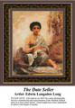 The Date Seller, Fine Art Counted Cross Stitch Pattern, Women Counted Cross Stitch Pattern