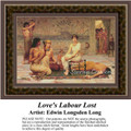 Love's Labour Lost, Fine Art Counted Cross Stitch Pattern, Social Counted Cross Stitch Pattern