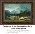 Landscape in an Approaching Storm, Fine Art Counted Cross Stitch Pattern, Alluring Landscapes Counted Cross Stitch Pattern