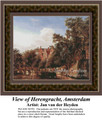 View of Herengracht, Amsterdam, Fine Art Counted Cross Stitch Pattern, Alluring Landscapes Counted Cross Stitch Pattern