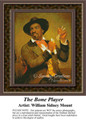 The Bone Player, Fine Art Counted Cross Stitch Pattern, Men Counted Cross Stitch Pattern