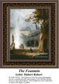 The Fountain, Fine Art Counted Cross Stitch Pattern, Waterscapes Counted Cross Stitch Pattern