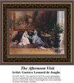 The Afternoon Visit, Fine Art Counted Cross Stitch Pattern, Social Counted Cross Stitch Pattern