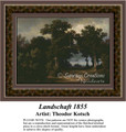 Landschaft 1855, Fine Art Counted Cross Stitch Pattern, Alluring Landscapes Counted Cross Stitch Pattern